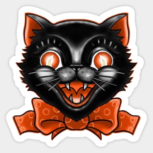 BLACK CAT HALLOWEEN Sticker